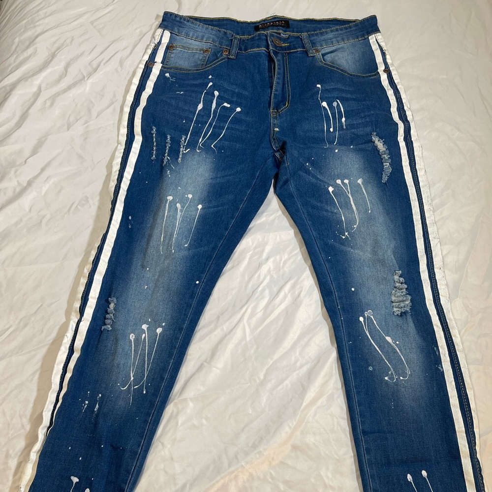 Paint Splatter Jeans